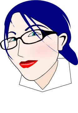 Nerdy lady