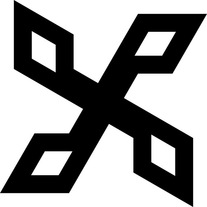 Retro symbol silhouette