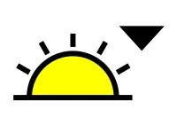 Sunset symbol