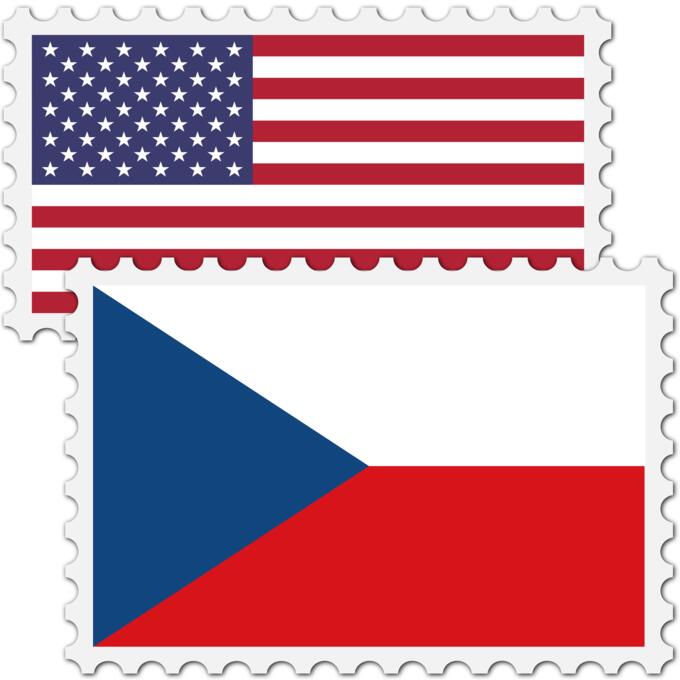 English to Czech translation symbol