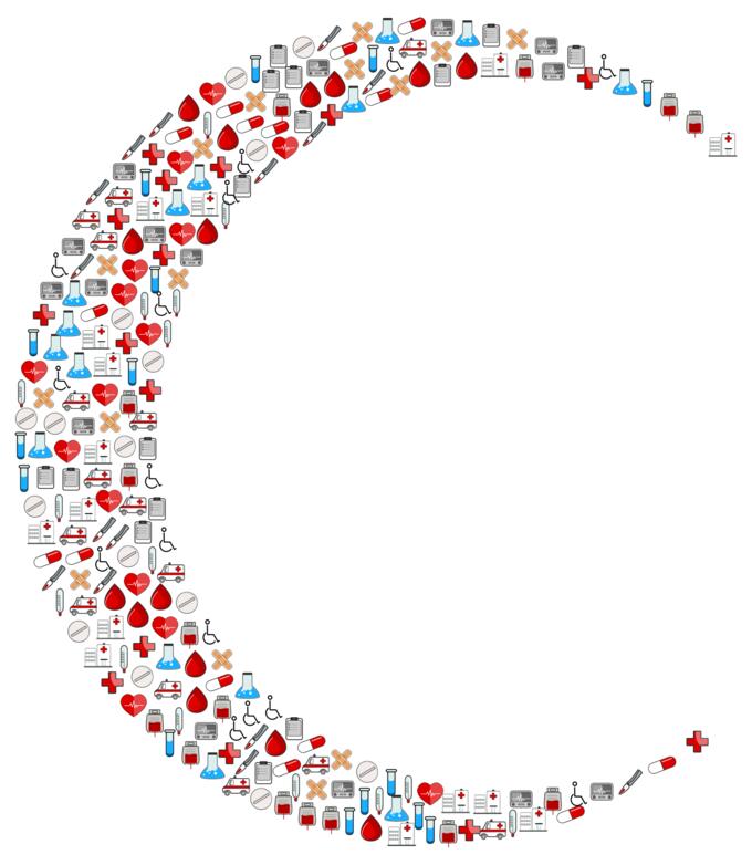 Medical icons crescent