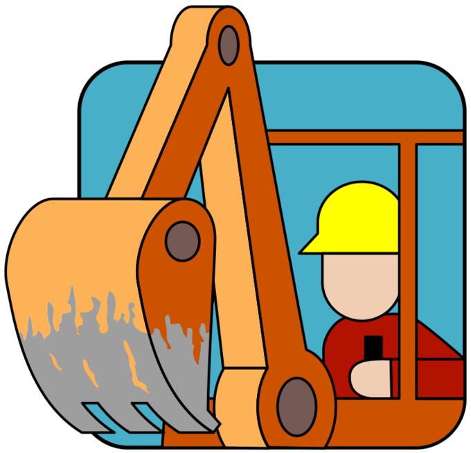 Backhoe operator