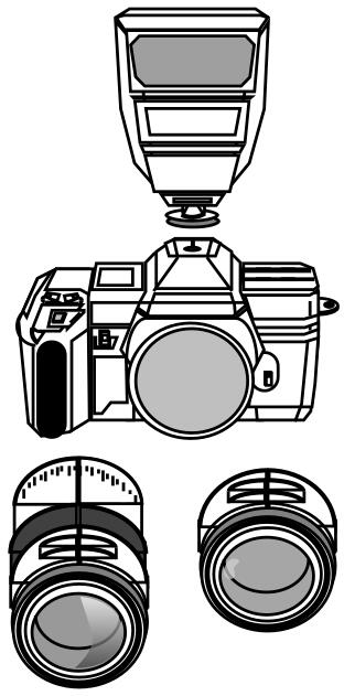 Camera with lenses