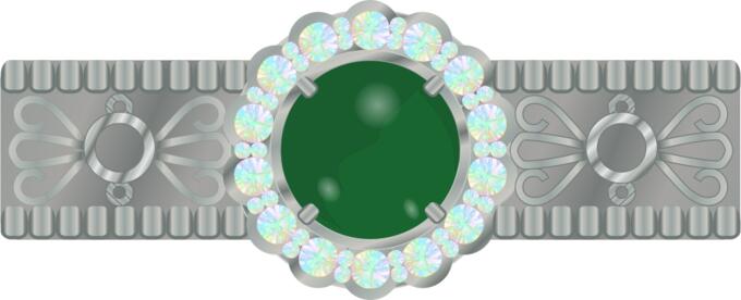 Shiny jewelry vector image