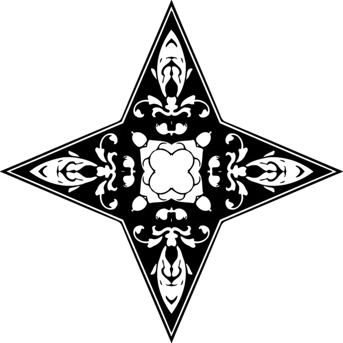 Ornamental star symbol