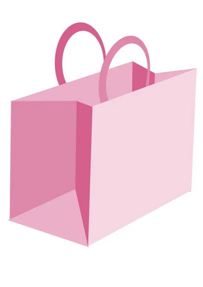 Pink shopping bag