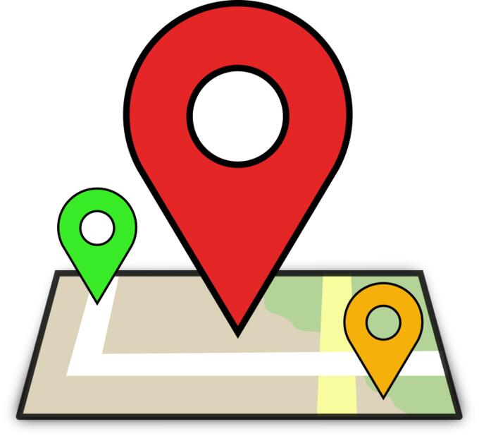 Geographical pins