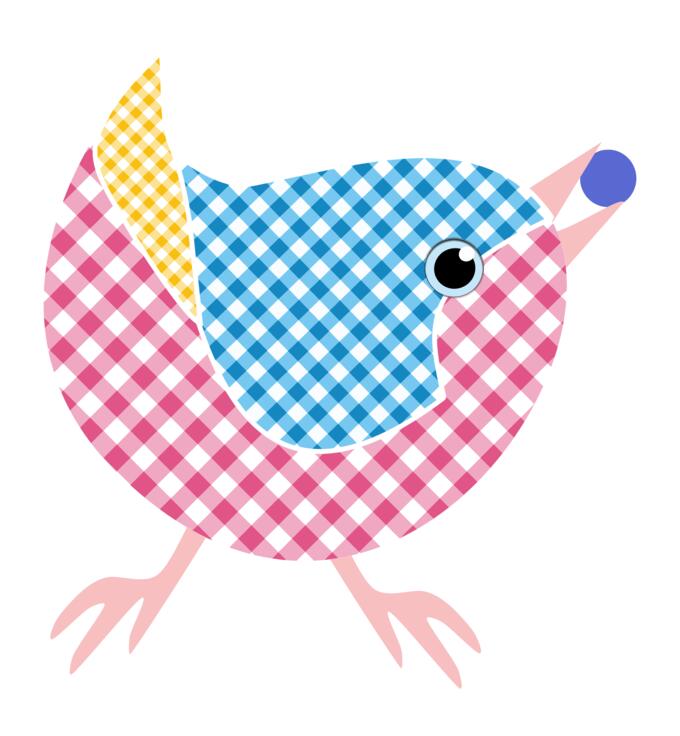 Gingham bird