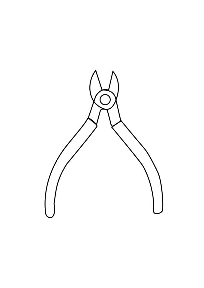 Wire cutter drawing