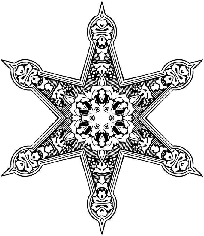Six-pointers star