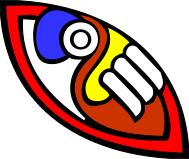 Colorful knife icon