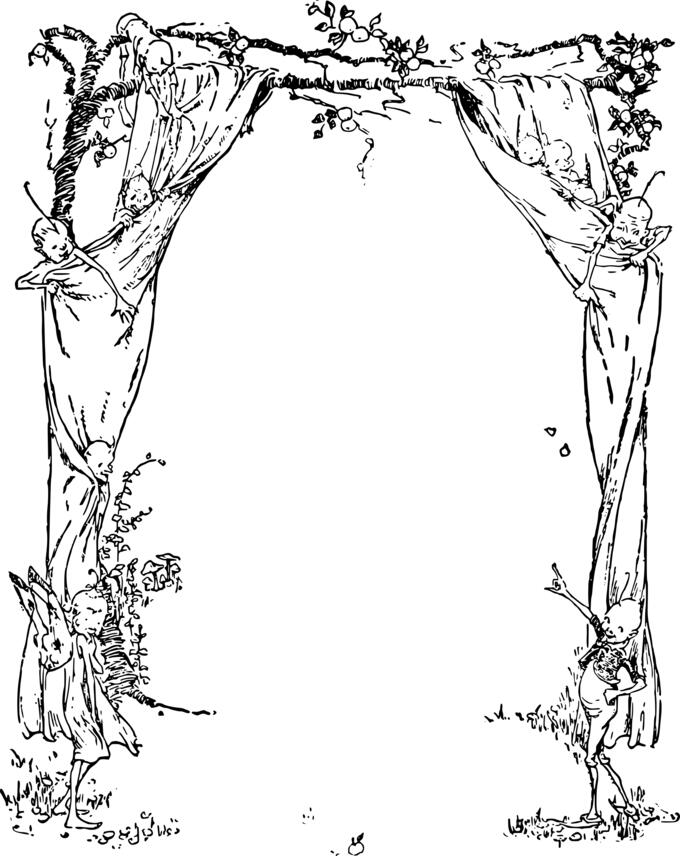 Magical forest frame