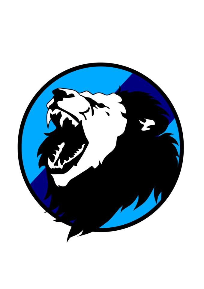 Lion roaring