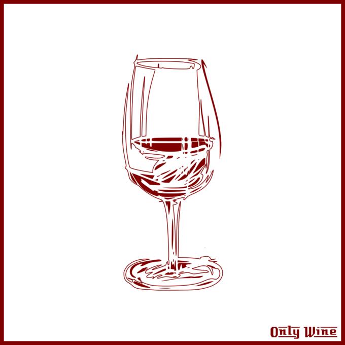 Wine glass sketch