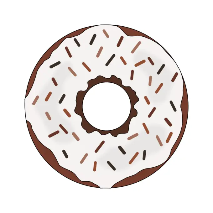 Brown donut image