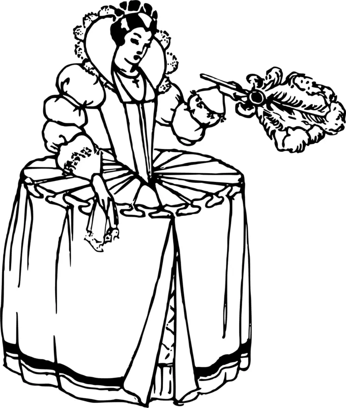Farthingale drawing