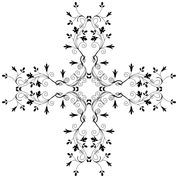 Floral cross image