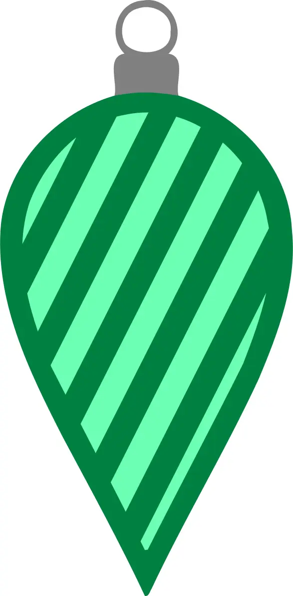 Simple green bauble