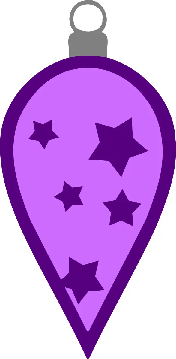 Simple purple bauble