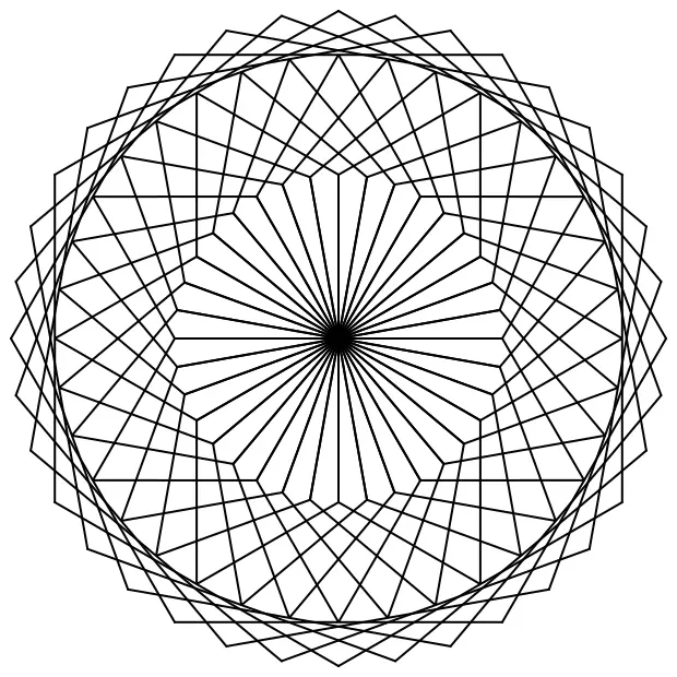 Animated hexagonal design