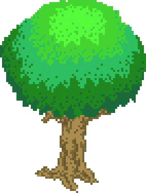 Pixel tree image