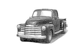 Retro car in pen