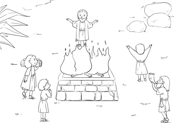 Bible story drawing