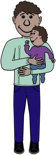 African father and kid