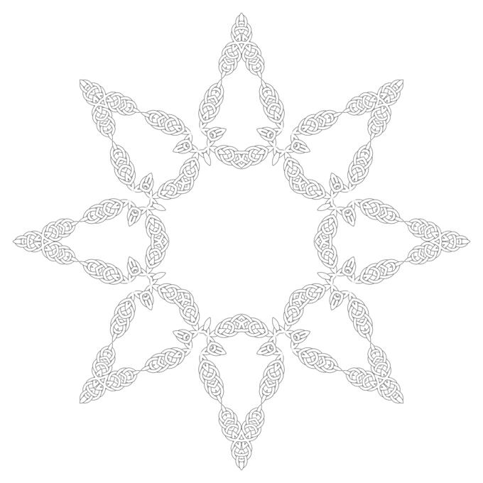 Hilton knot on flowery