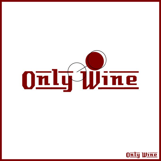 Only wine vector poster