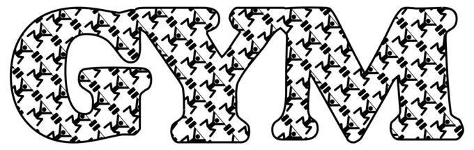 Gym typography