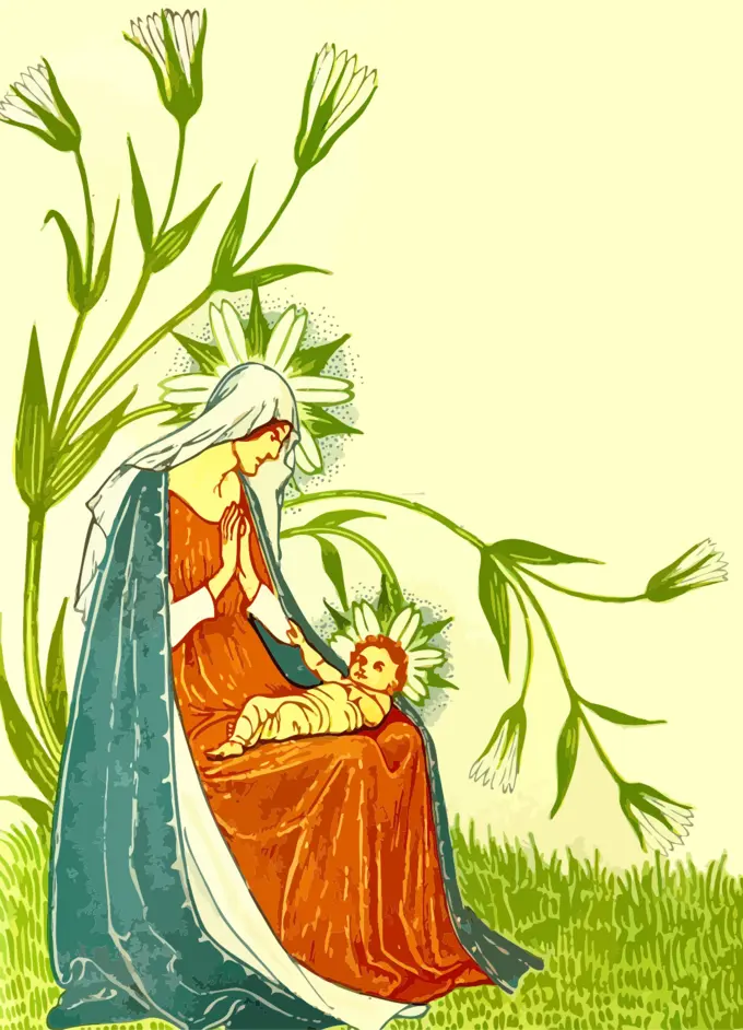 Holy Mother and child