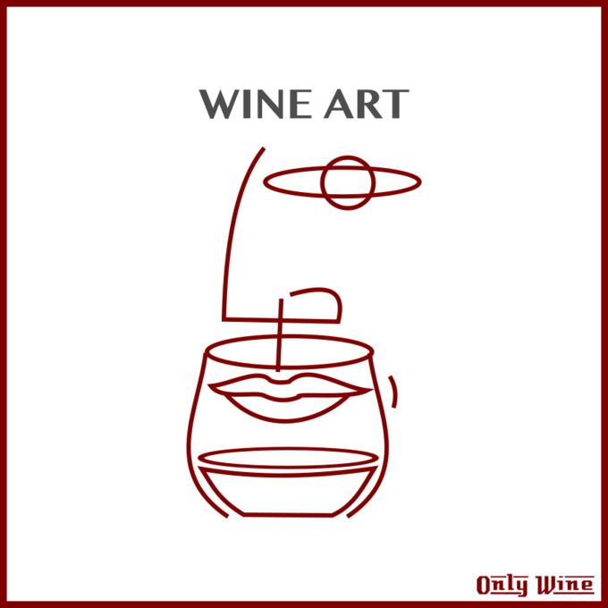Arty image of wine