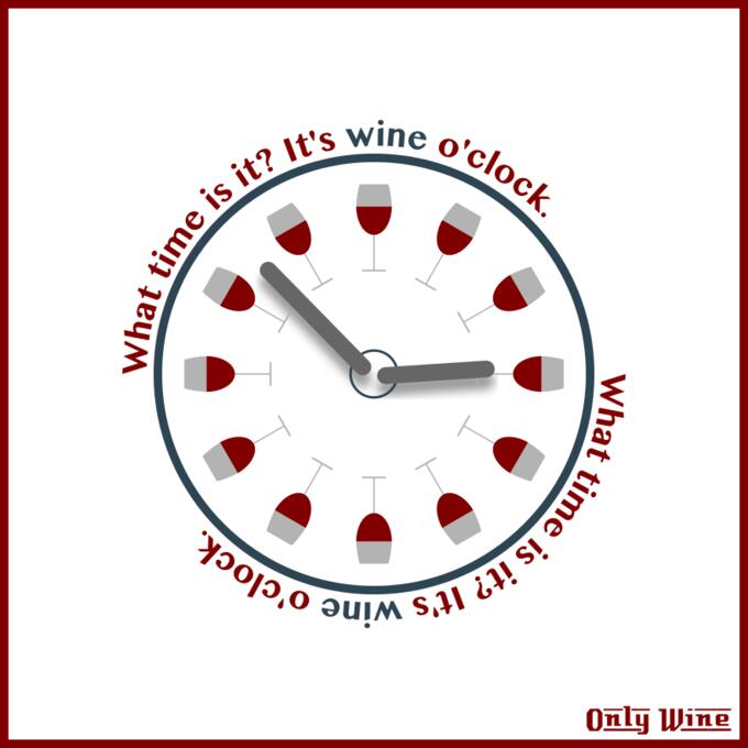 Time for wine poster