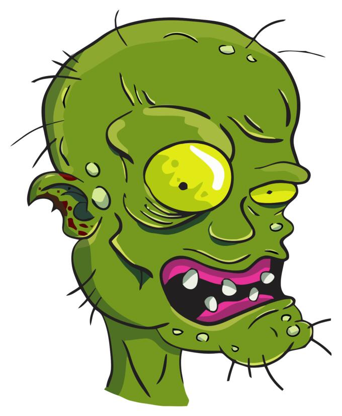 Zombie's head