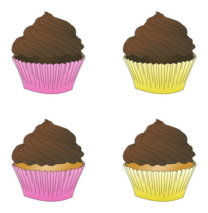 Chocolate frosted cupcakes