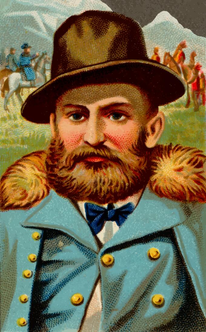 Vector image of general Crook