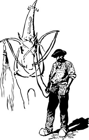 Man with horse