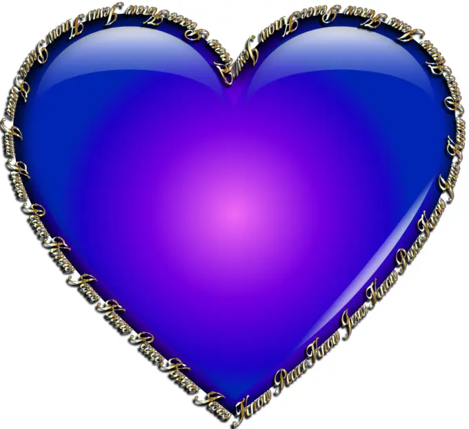 Blue heart image