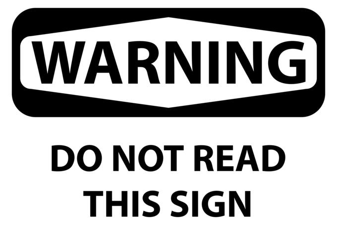 Warning sign icons