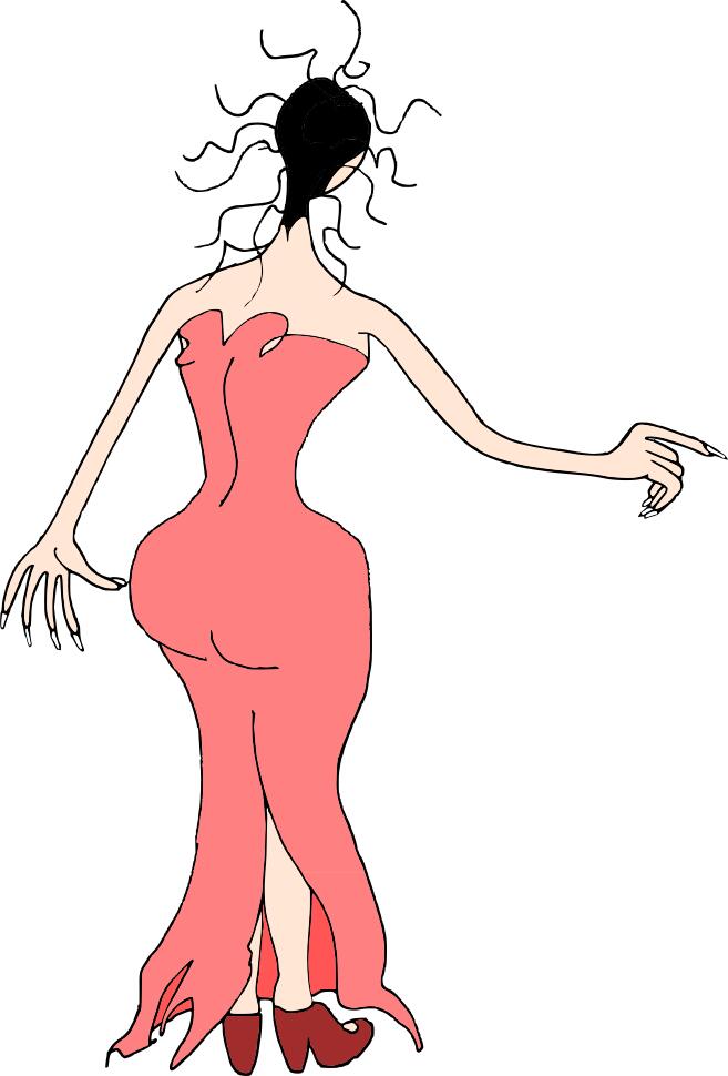 Girl in dress