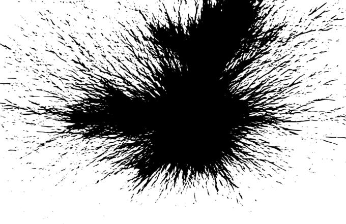 Black splatter