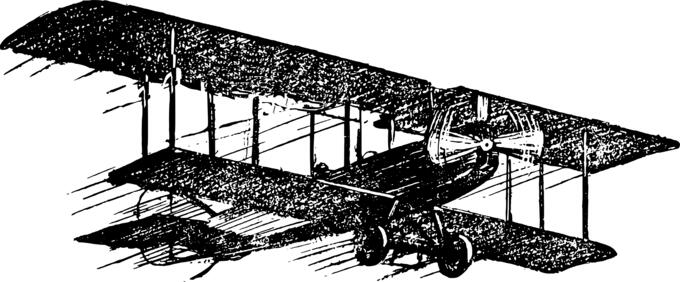 Biplane illustration