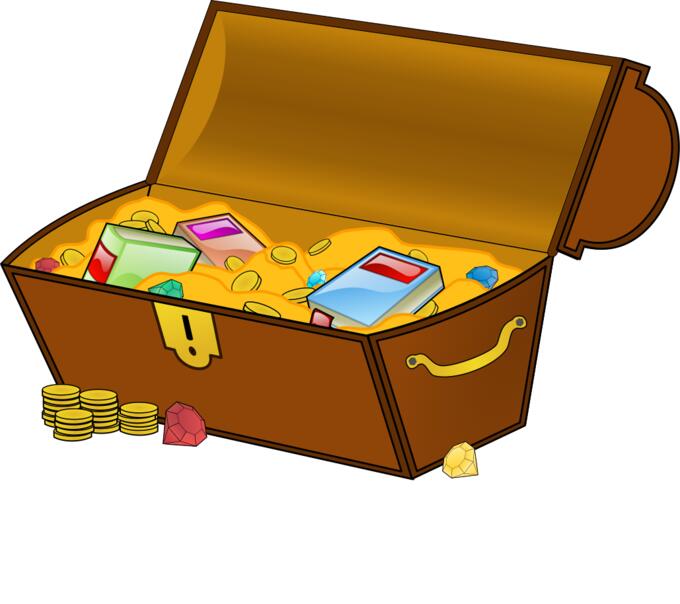 Treasure chest vector clip art