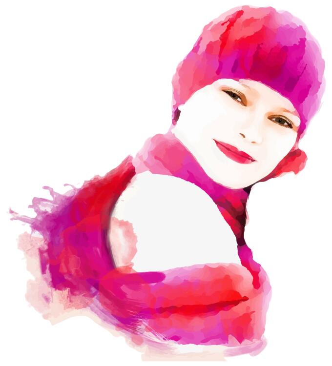 Smiling girl portrait