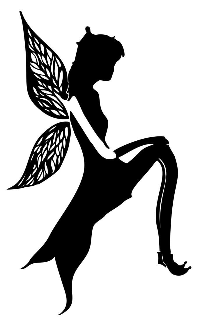 Fairy silhouette symbol