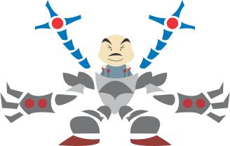 Man in robot
