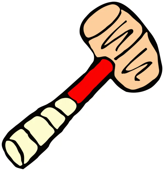 Roughly drawn hammer