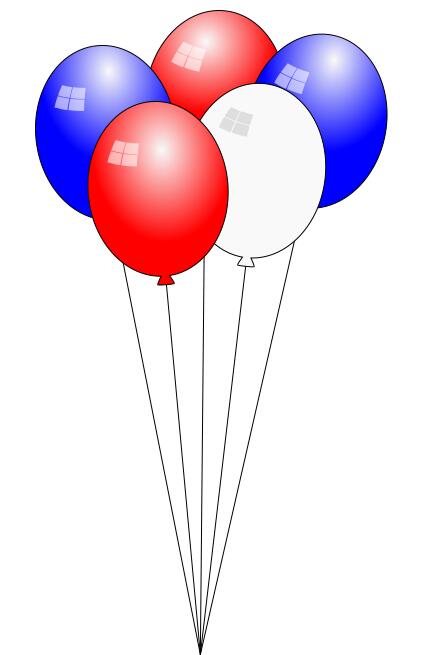 4th of July balloons