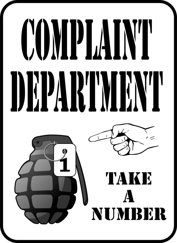 Complaint department